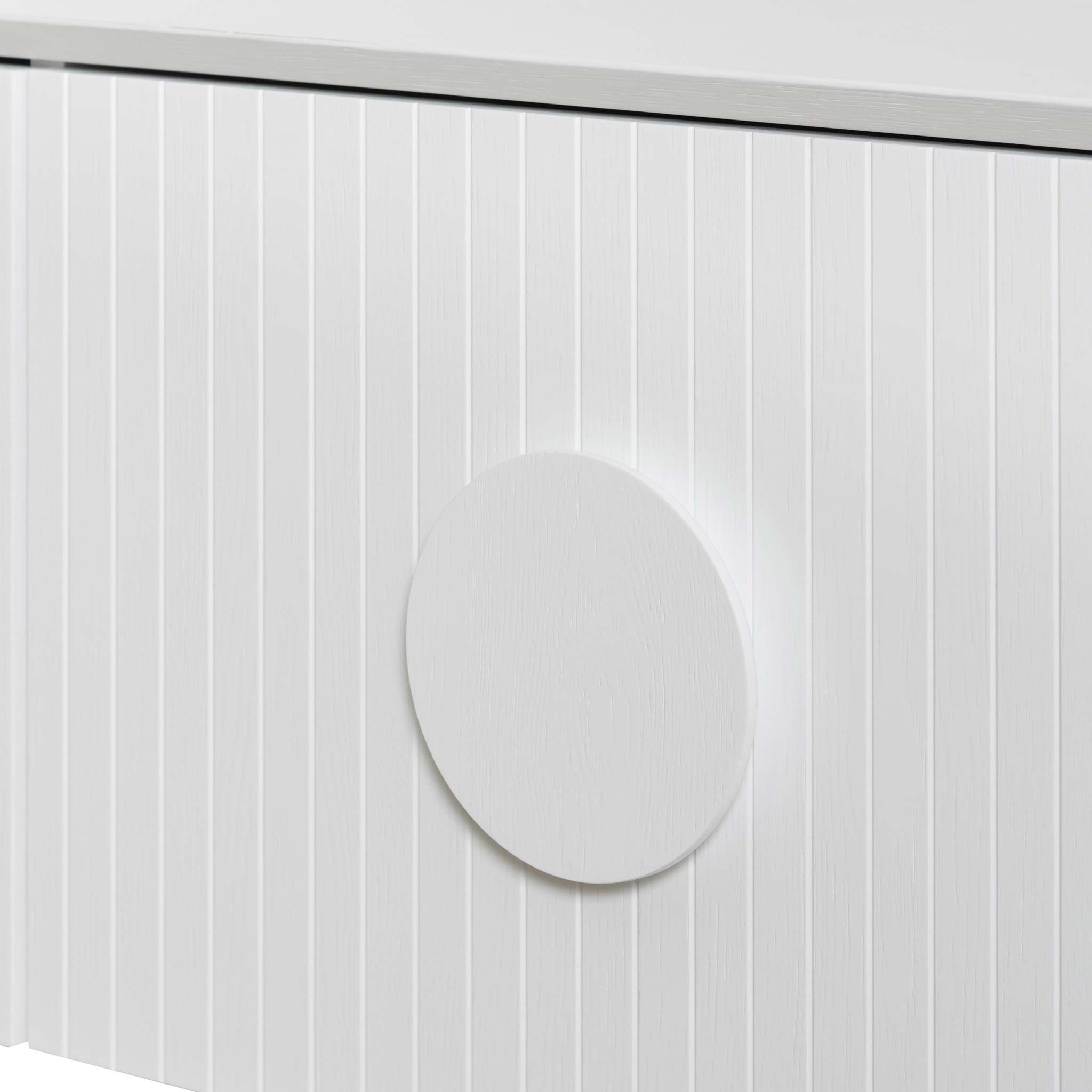 Finn Wooden Entertainment TV Stand - White - TV Units