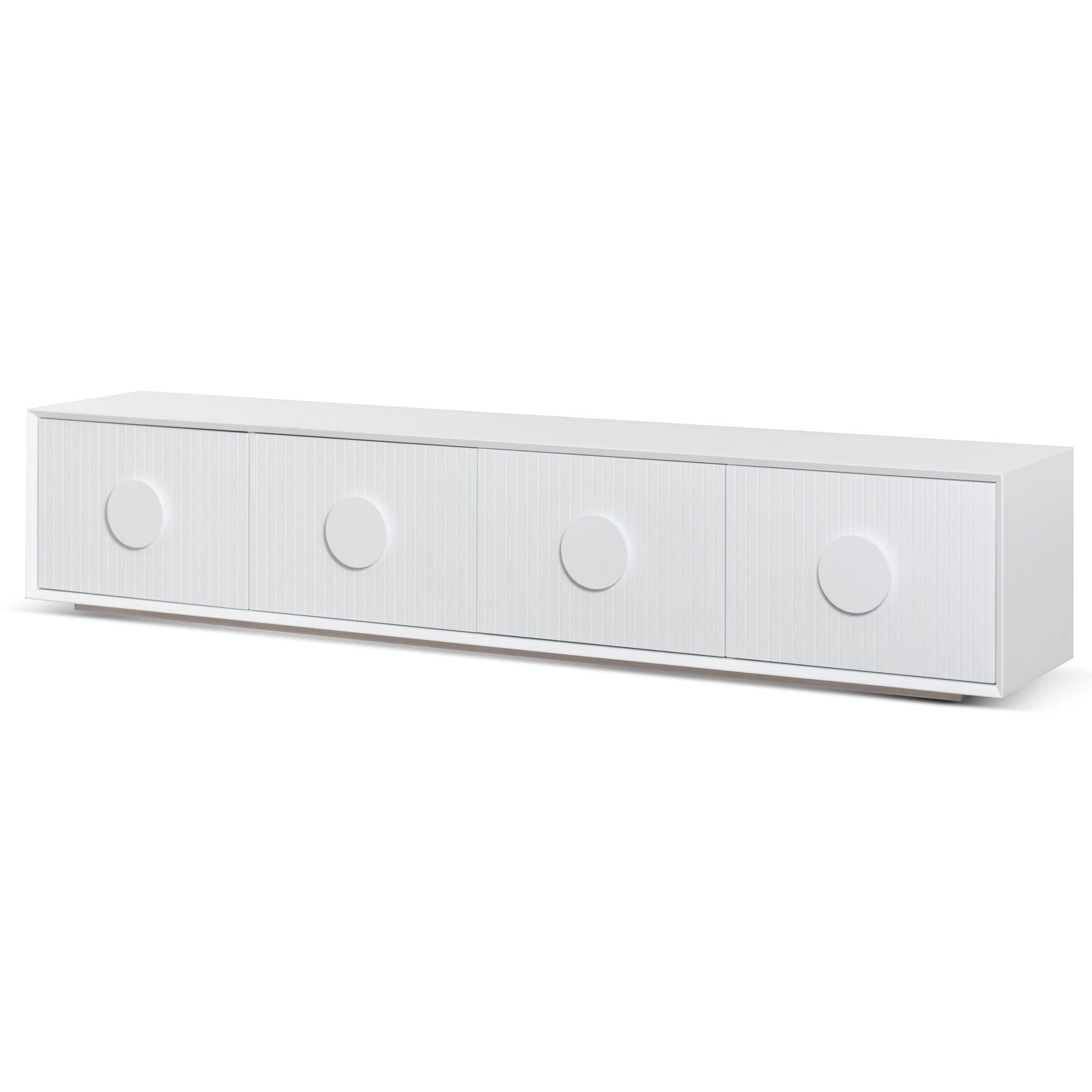 Finn Wooden Entertainment TV Stand - White - TV Units