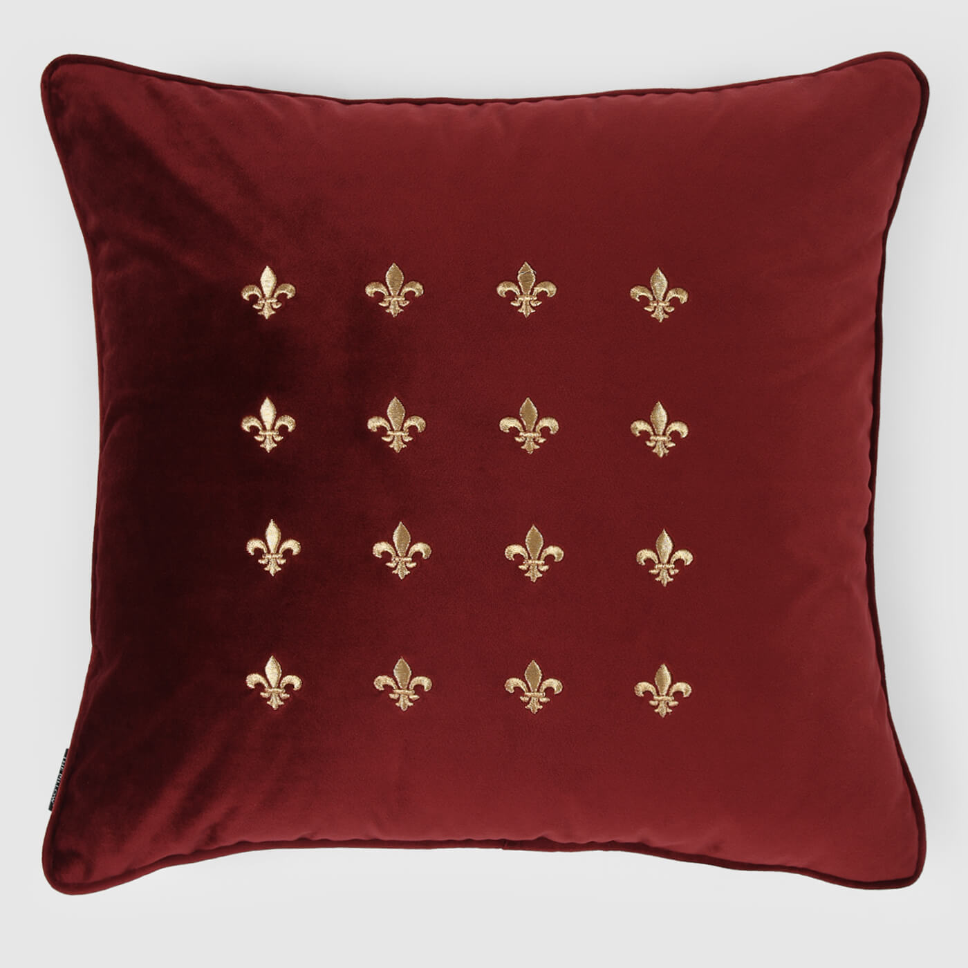 Fleur Dilis Pillow Cover , Red - Pillow Covers