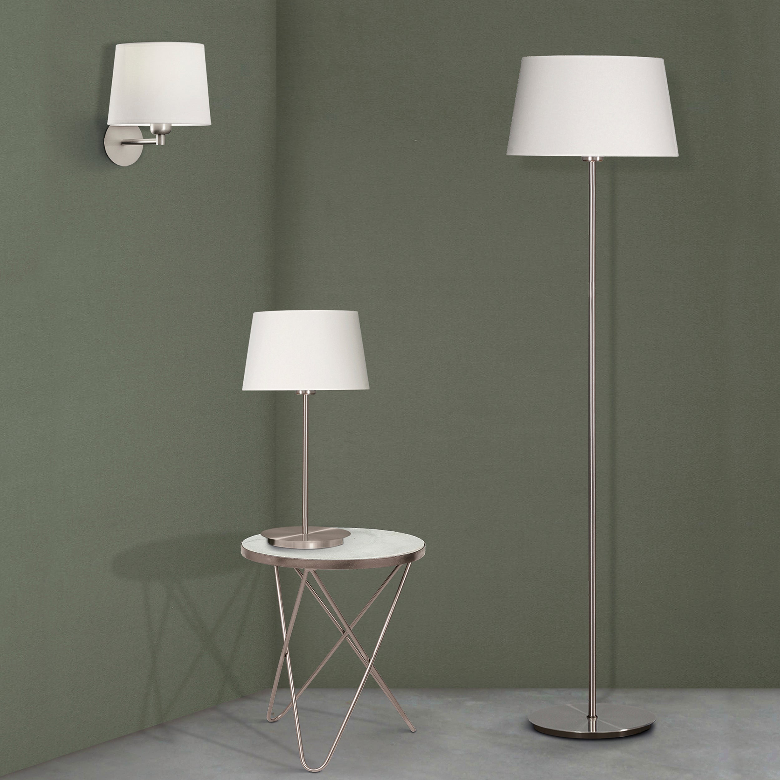 Floor Lamp Dekla / Metal & Cotton - Floor Lamps