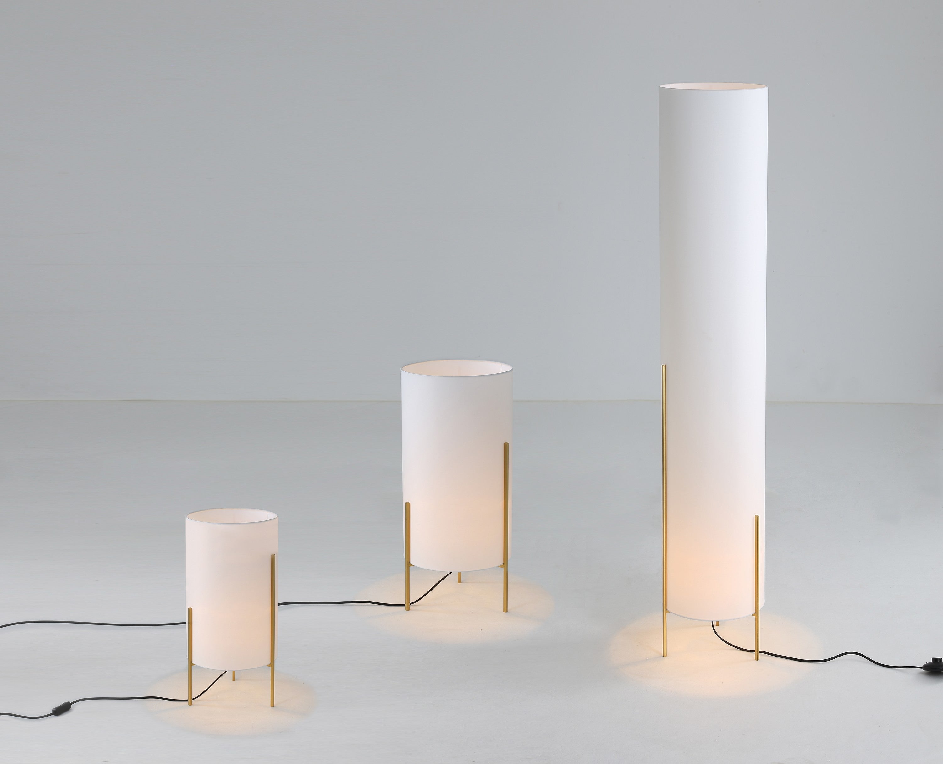 Floor Lamp Naos / Textile & Metal - Floor Lamps