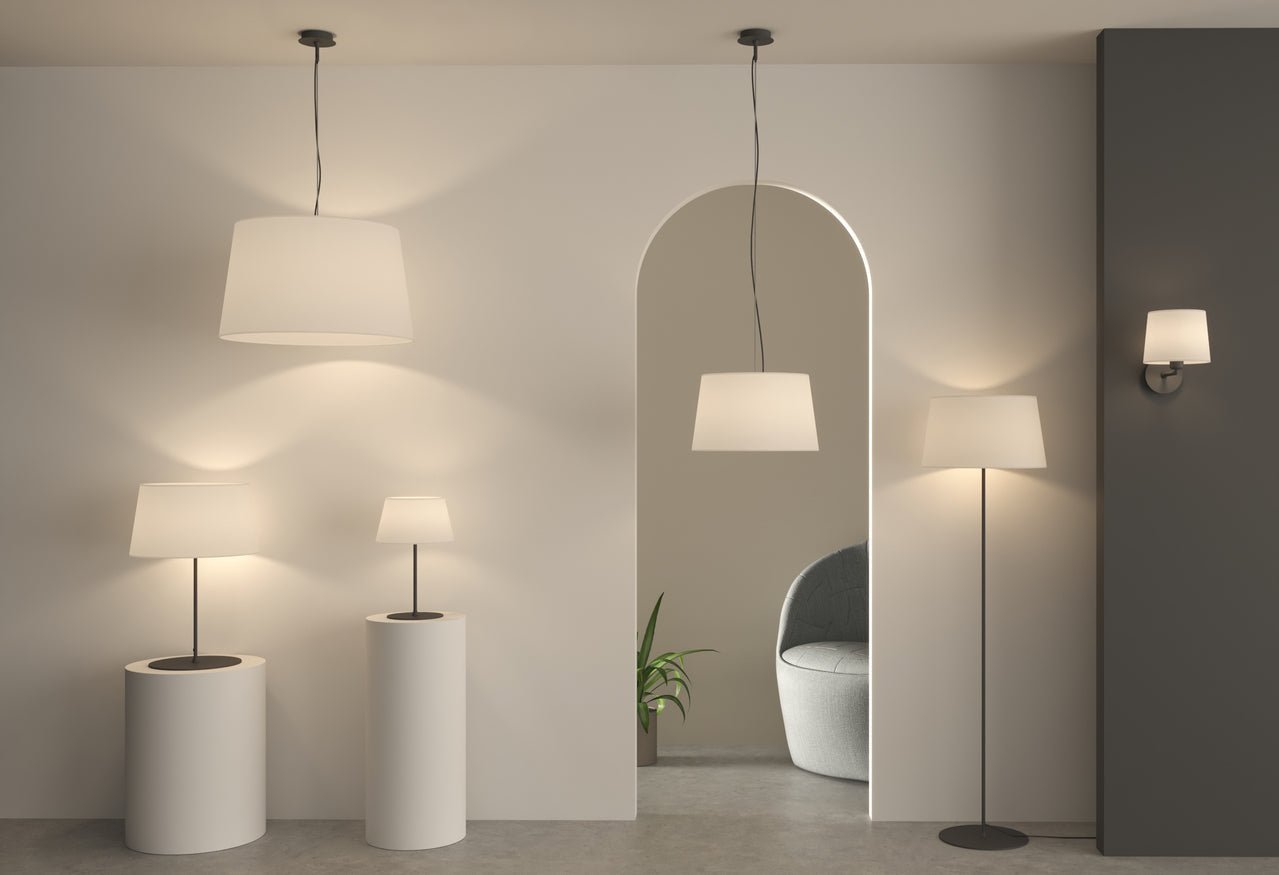 Floor Lamp Stilo / Metal & Cotton - Floor Lamps