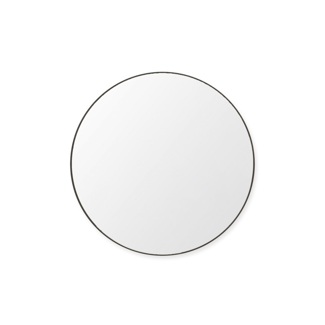 Flora 120cm Round Mirror - Black - Mirror