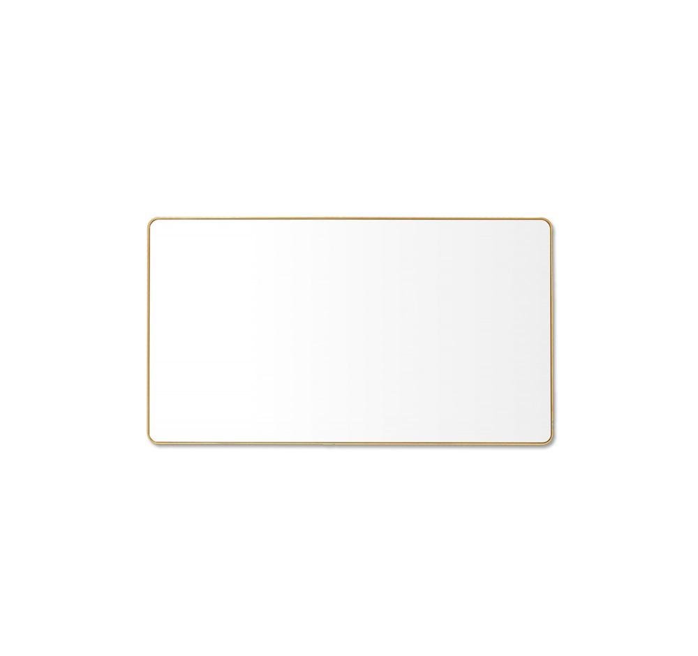 Flora 180cm Curve Rectangular Mirror - Brass - Mirror