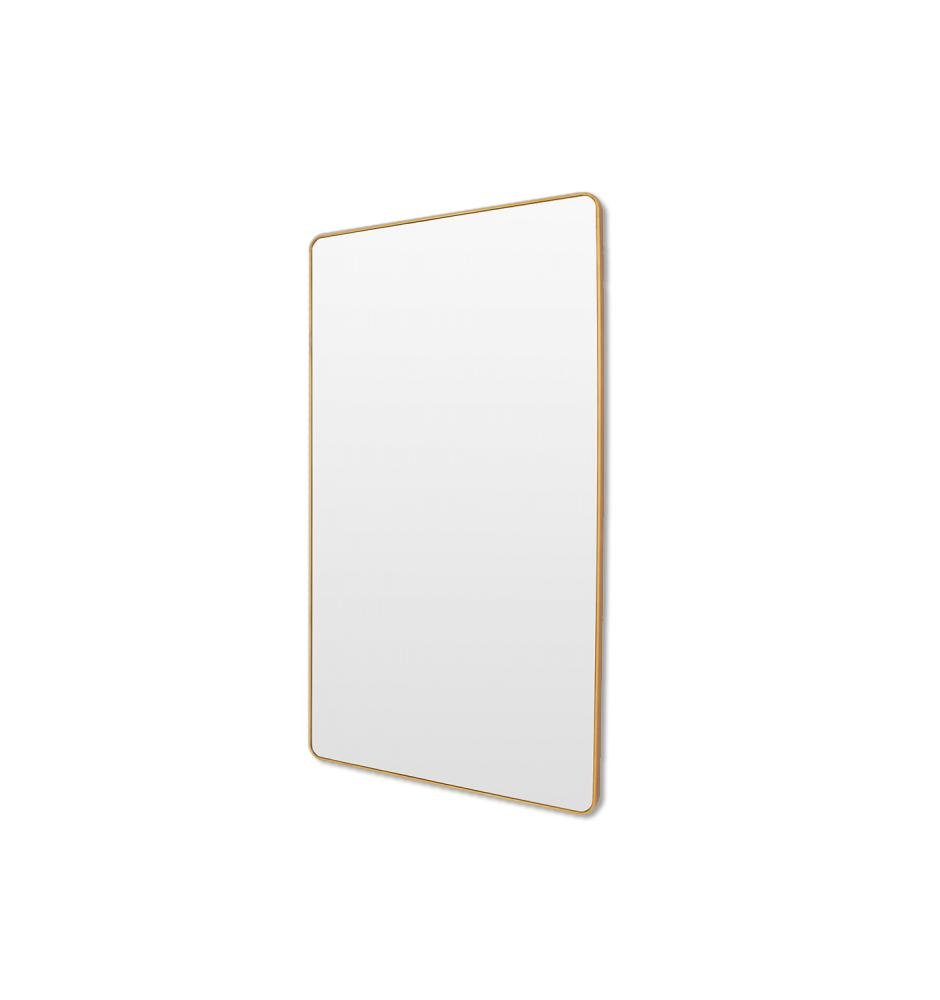 Flora 180cm Curve Rectangular Mirror - Brass - Mirror