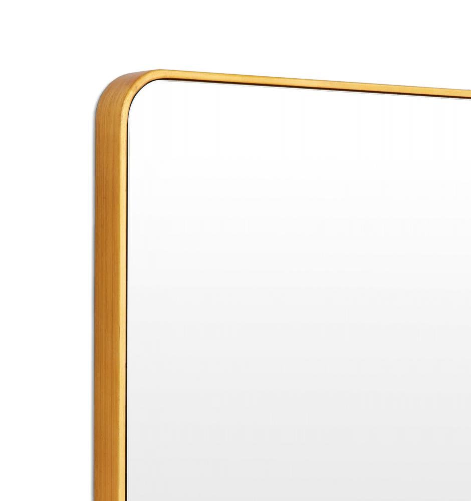 Flora 180cm Curve Rectangular Mirror - Brass - Mirror