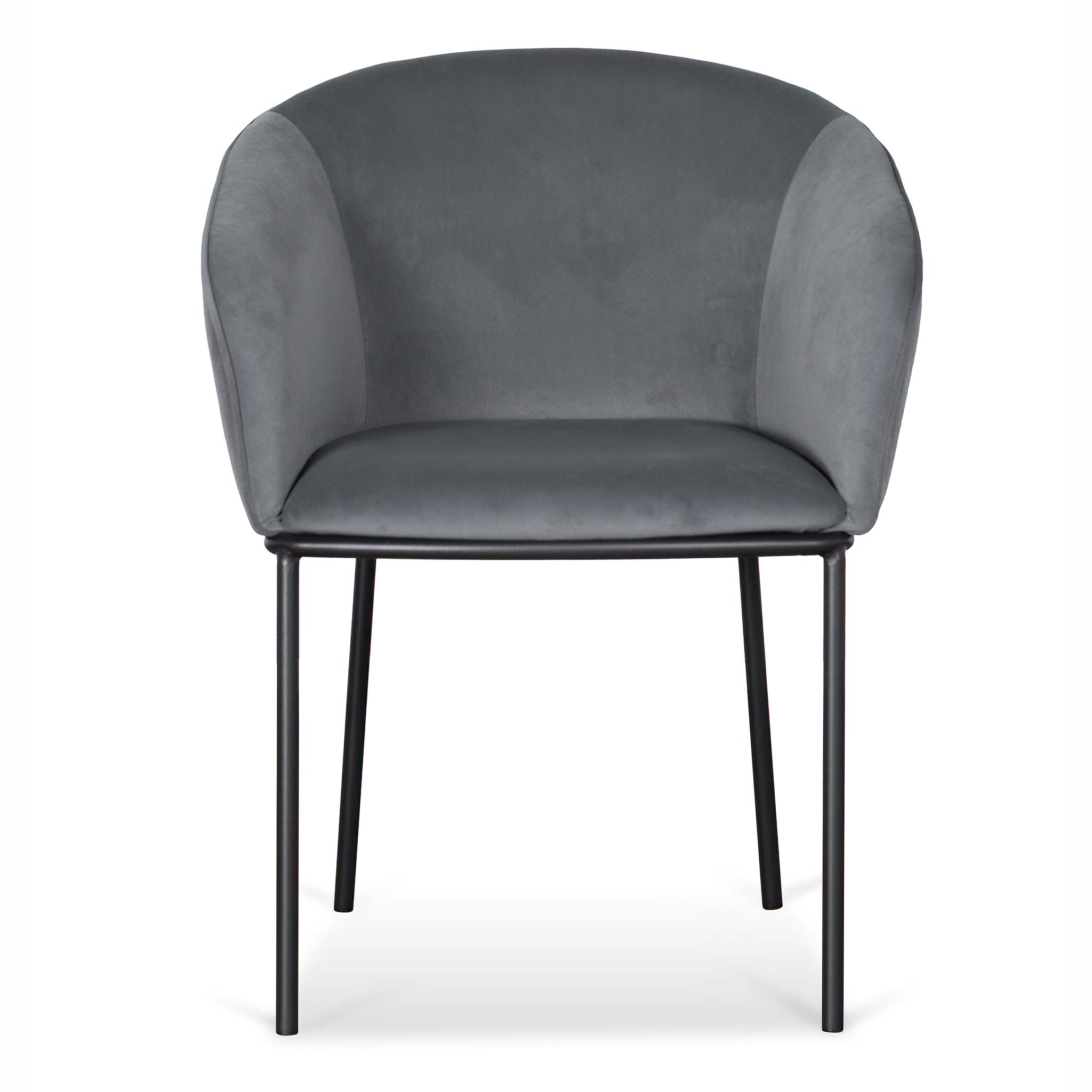 Florence Dining Chair - Grey Velvet - Dining Chairs
