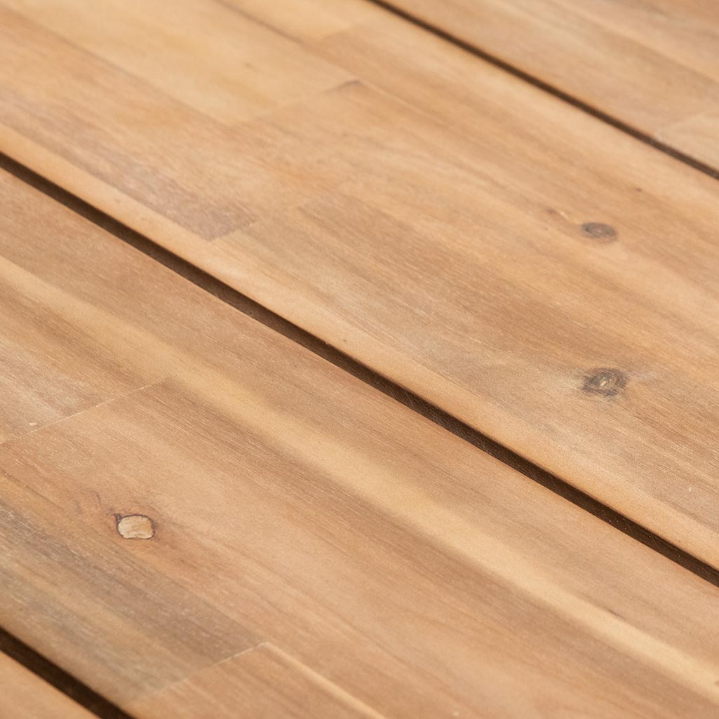Fredrinn Round Outdoor Dining Table - Natural Light - Dining Tables
