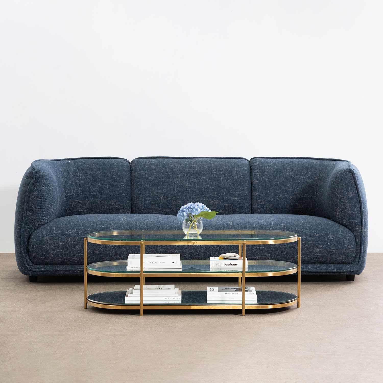 Gabriel Oval Glass Coffee Table - Coffee Table