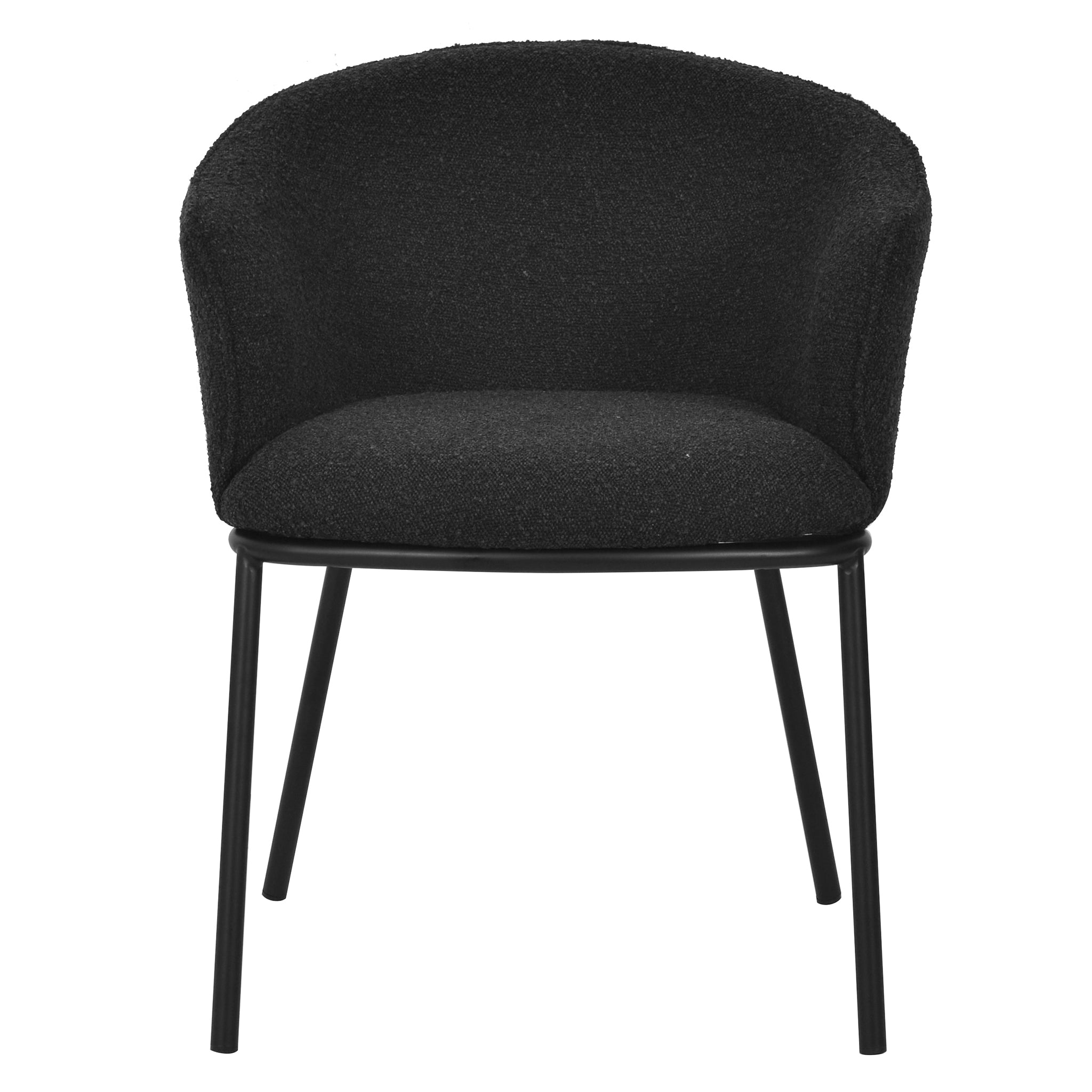 George Dining Chair - Black Boucle - Dining Chairs