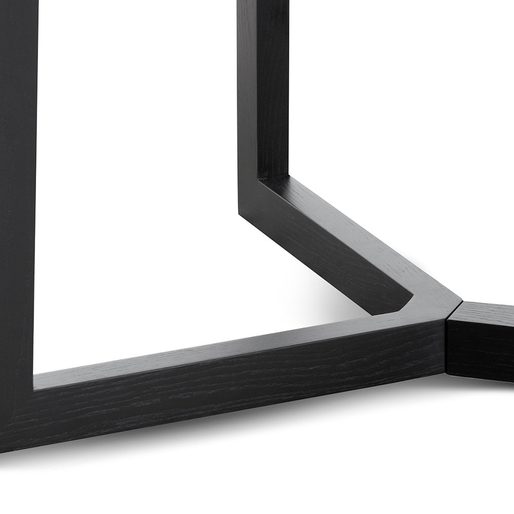 Gian 2.95m Wooden Dining Table - Full Black - Dining Tables