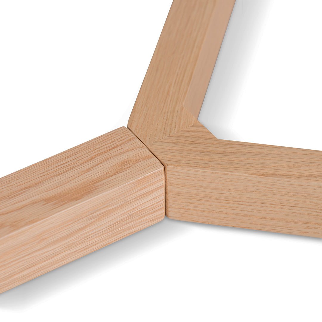 Gian 2.95m Wooden Dining Table - Natural - Dining Tables