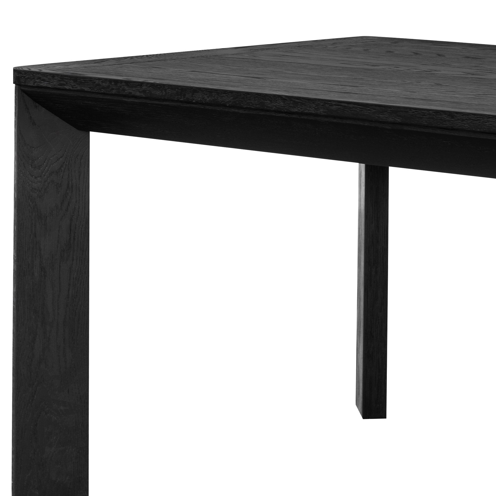 Gilliard 2.4m Wooden Dining Table - Full Black - Dining Tables