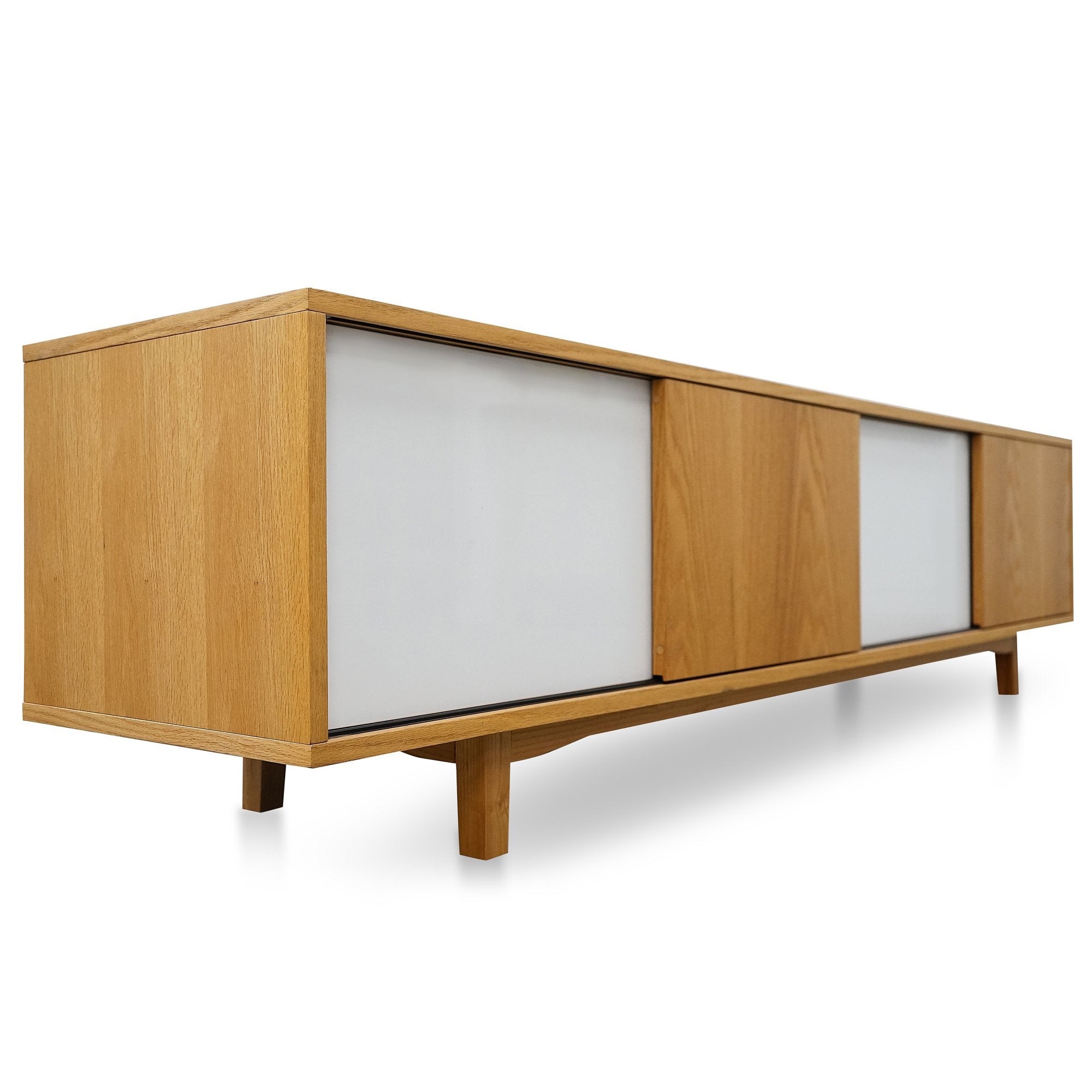 Grant Natural Lowline Entertainment TV Unit - White - TV Units