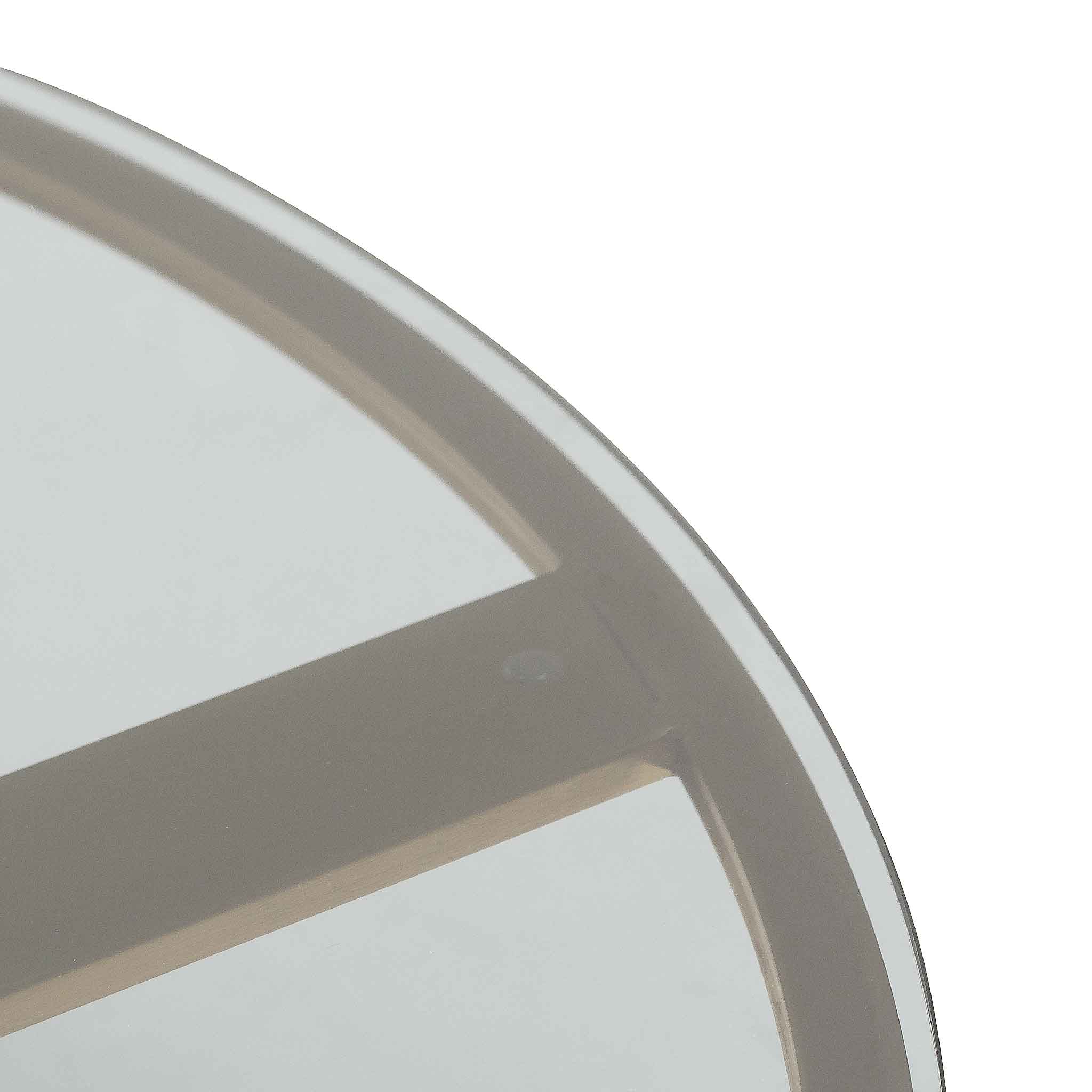 Griffin Round Grey Glass Coffee Table - Coffee Table