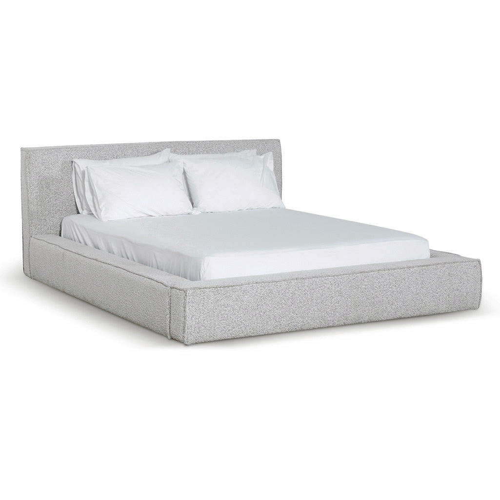 Harrison King Bed Frame - Pepper Boucle - Beds