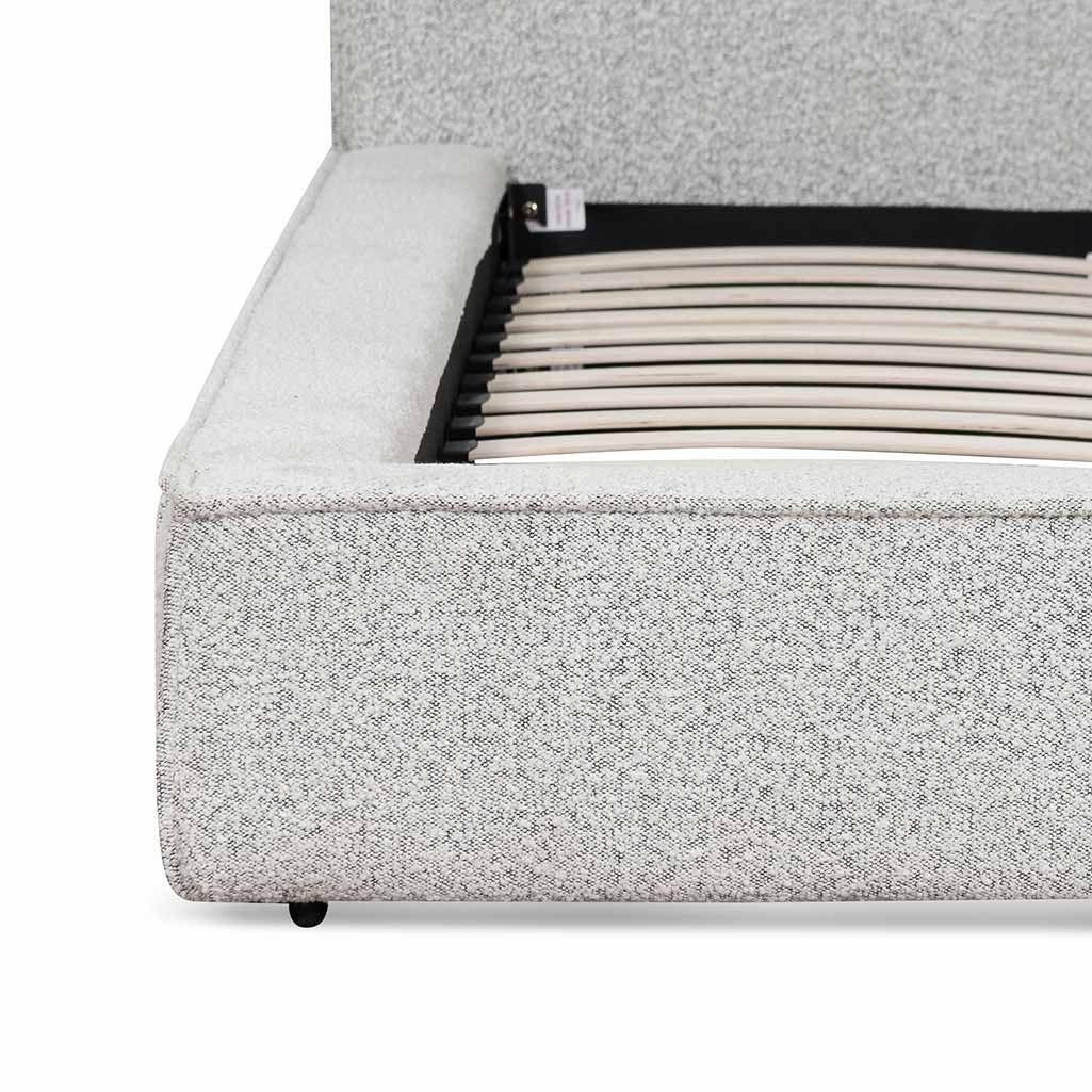 Harrison King Bed Frame - Pepper Boucle - Beds