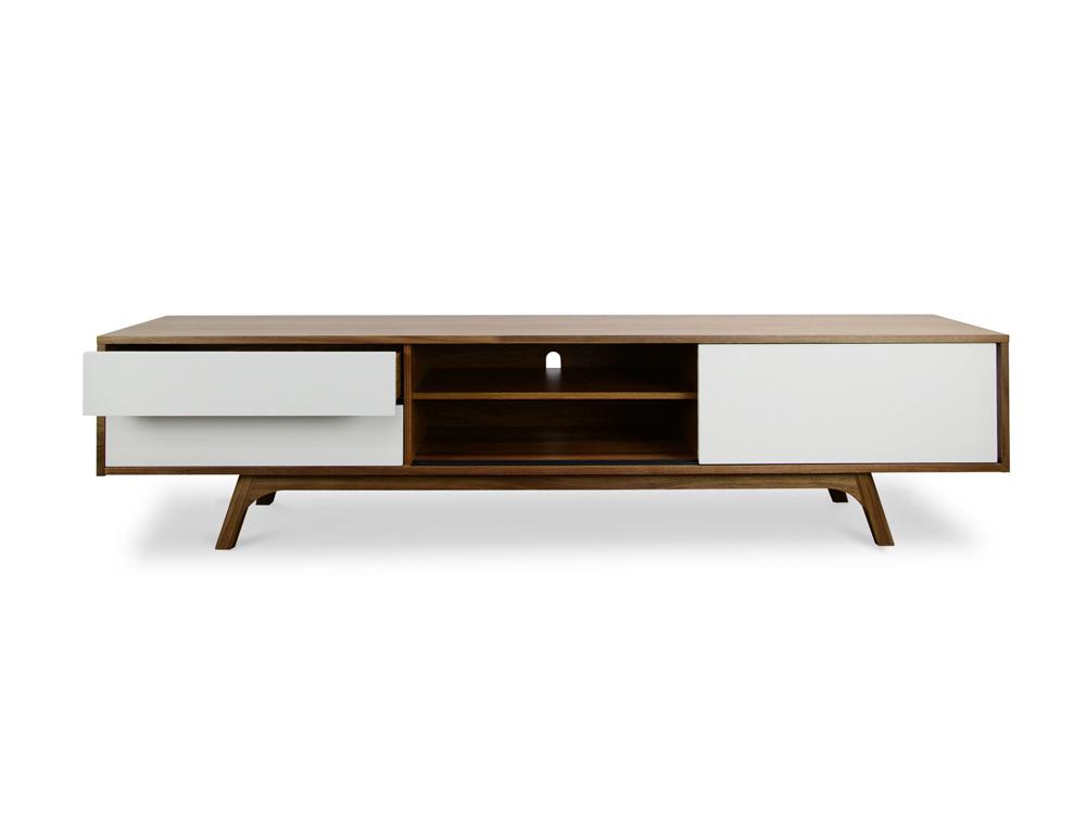 Harrison Wooden TV Entertainment Unit - Walnut - TV Units