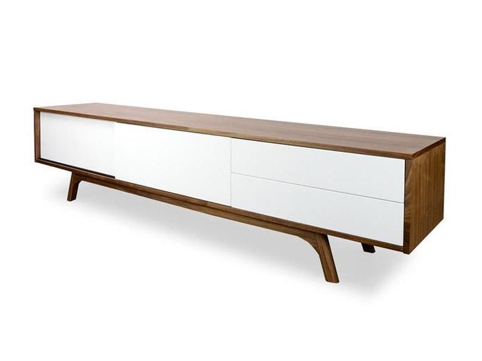 Harrison Wooden TV Entertainment Unit - Walnut - TV Units