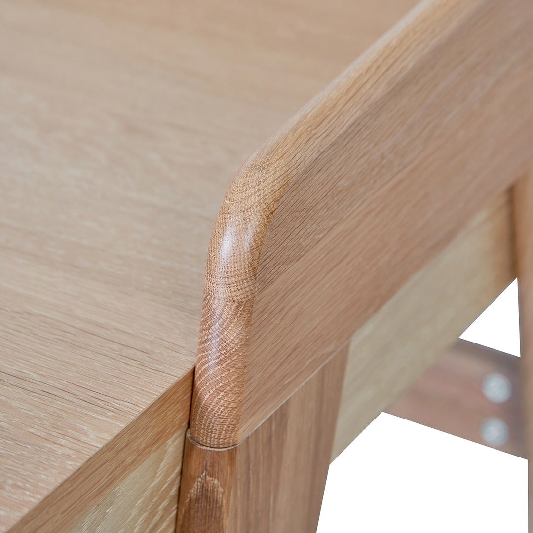Haruto Home Office Desk - Natural Oak - Console