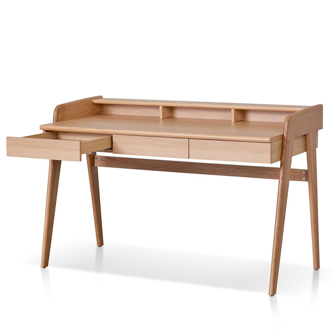 Haruto Home Office Desk - Natural Oak - Console