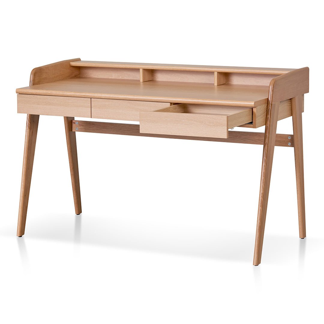 Haruto Home Office Desk - Natural Oak - Console