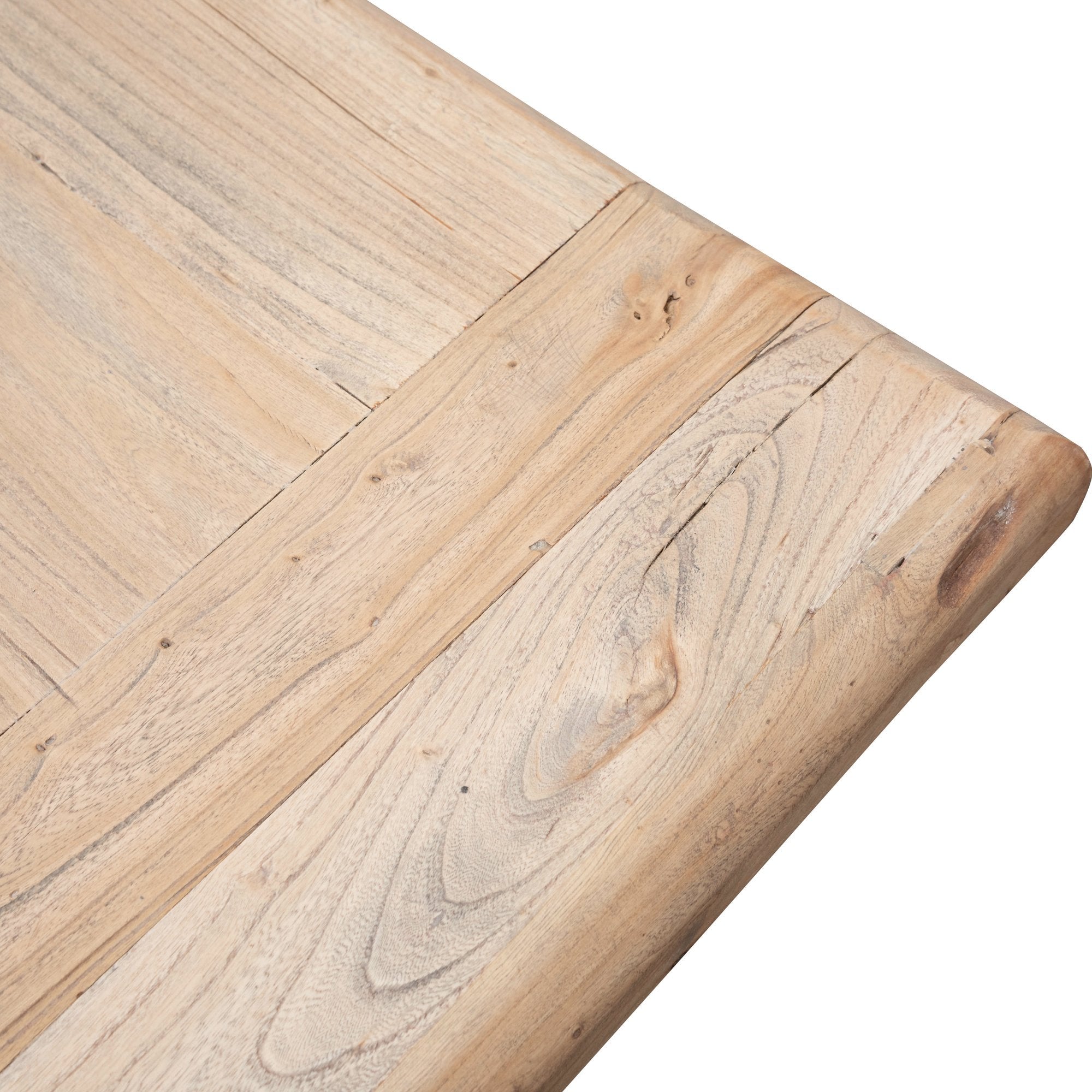 Hercules 8 Seater Reclaimed Elm Wood 2.4m Dining Table - Dining Tables