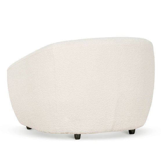 Hudson Armchair - Ivory White Boucle - Armchairs