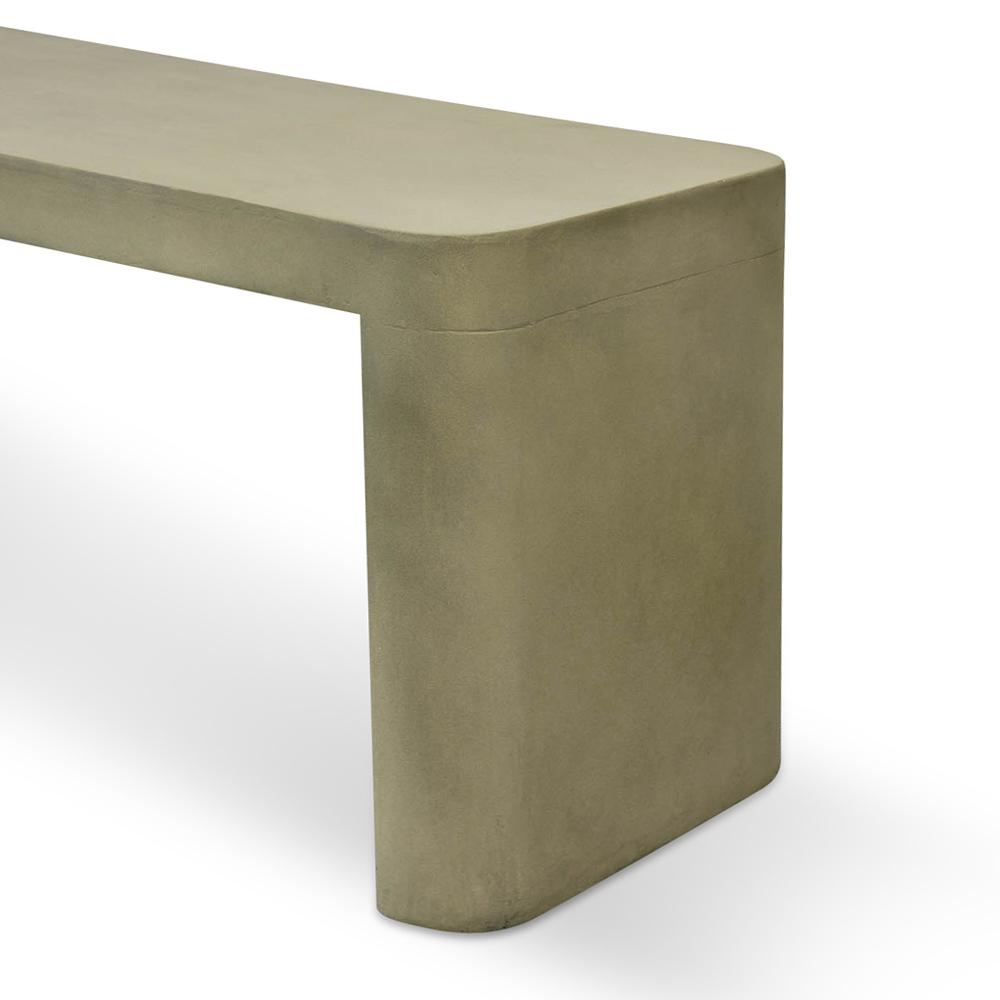 Hudson Dining Bench - Lime Grey Concrete Finish - Bench