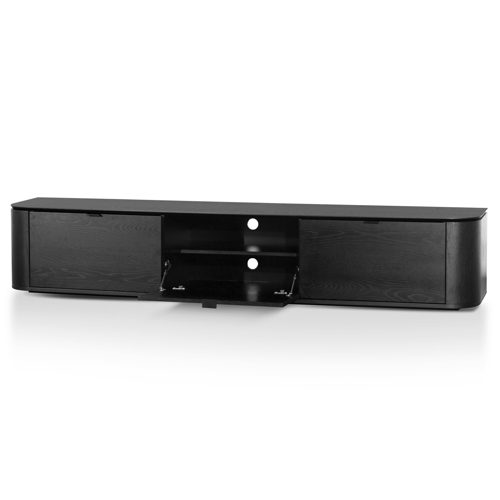 Hunter TV Stand - Black Oak - TV Units