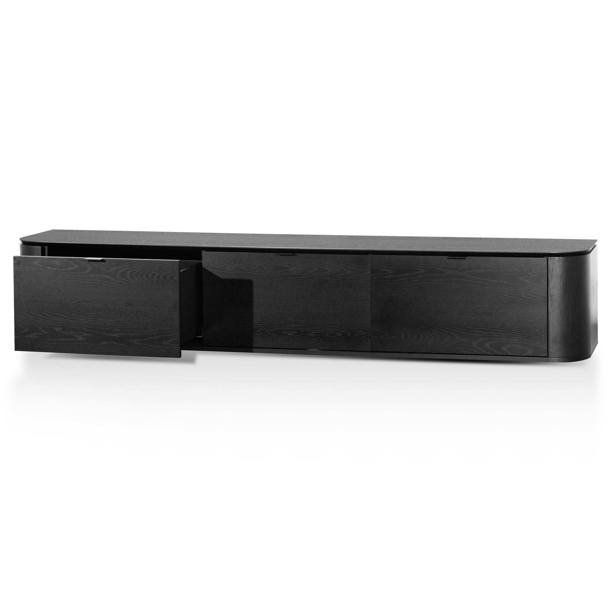Hunter TV Stand - Black Oak - TV Units
