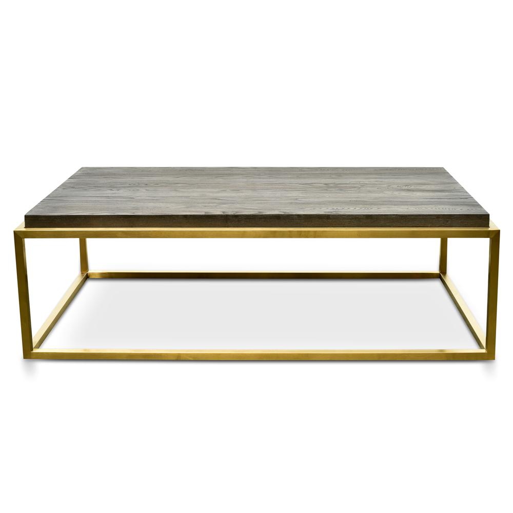Isaac Wooden Top Coffee Table - Coffee Table