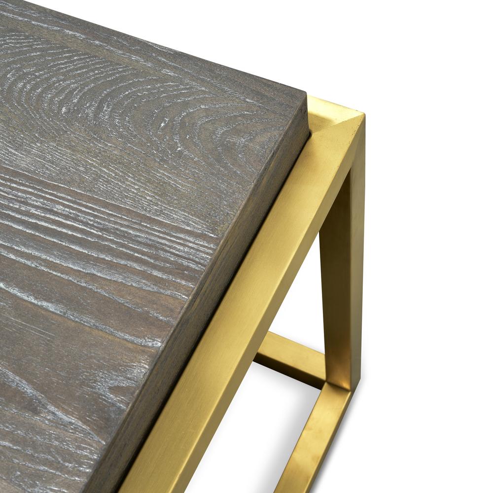 Isaac Wooden Top Coffee Table - Coffee Table