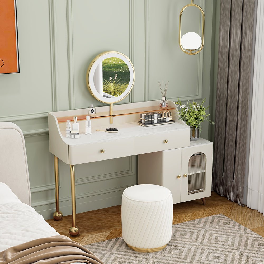 Isabella Makeup Vanity with Mirror - Make-Up Vanity