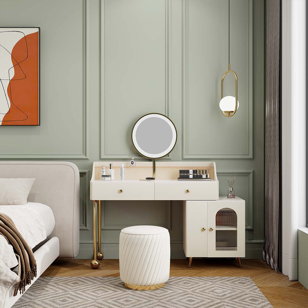 Isabella Makeup Vanity with Mirror - Make-Up Vanity