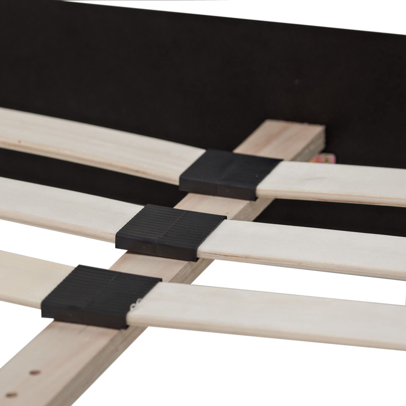 Isla Fabric Wing Queen Bed Frame - Fossil Grey - Beds