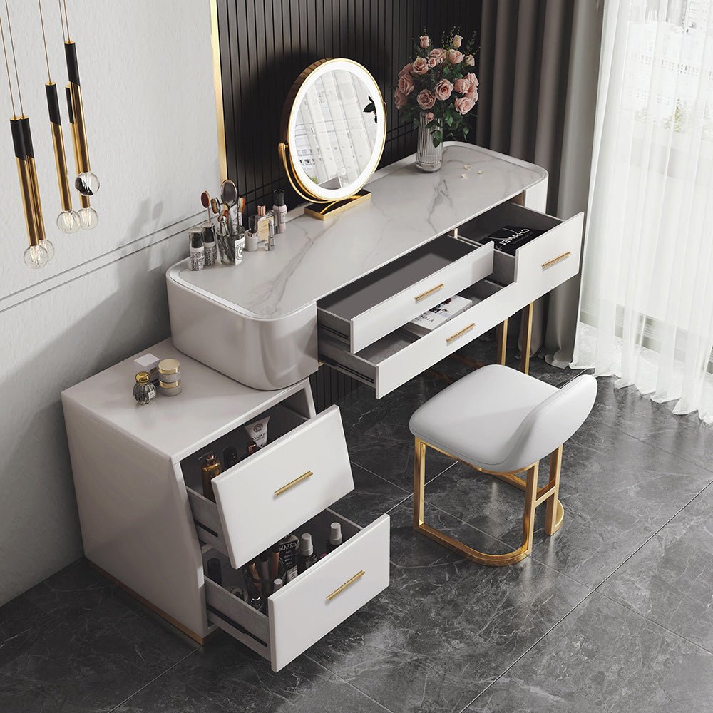 Istanbul L-Shaped Vanity Set - Make-Up Vanity