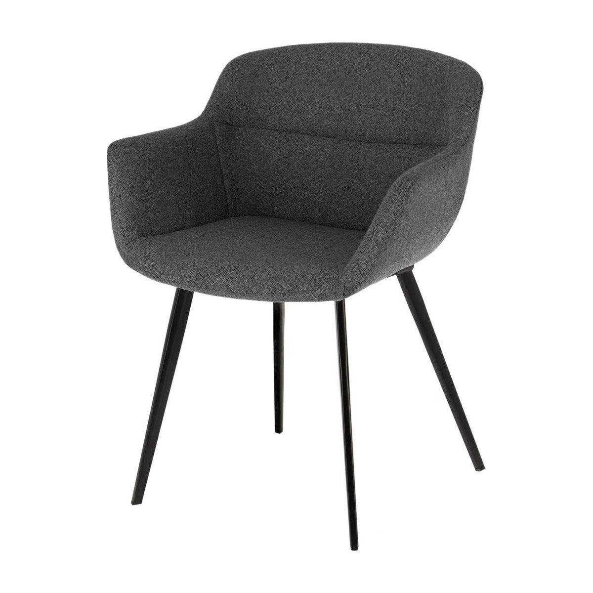 Jamila Fabric Dining Chair - Charcoal - Dining Chairs