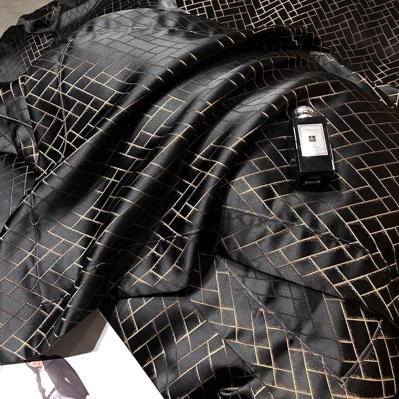 Jasmine Black Luxury Jacquard Duvet Cover Set - Duvet Covers