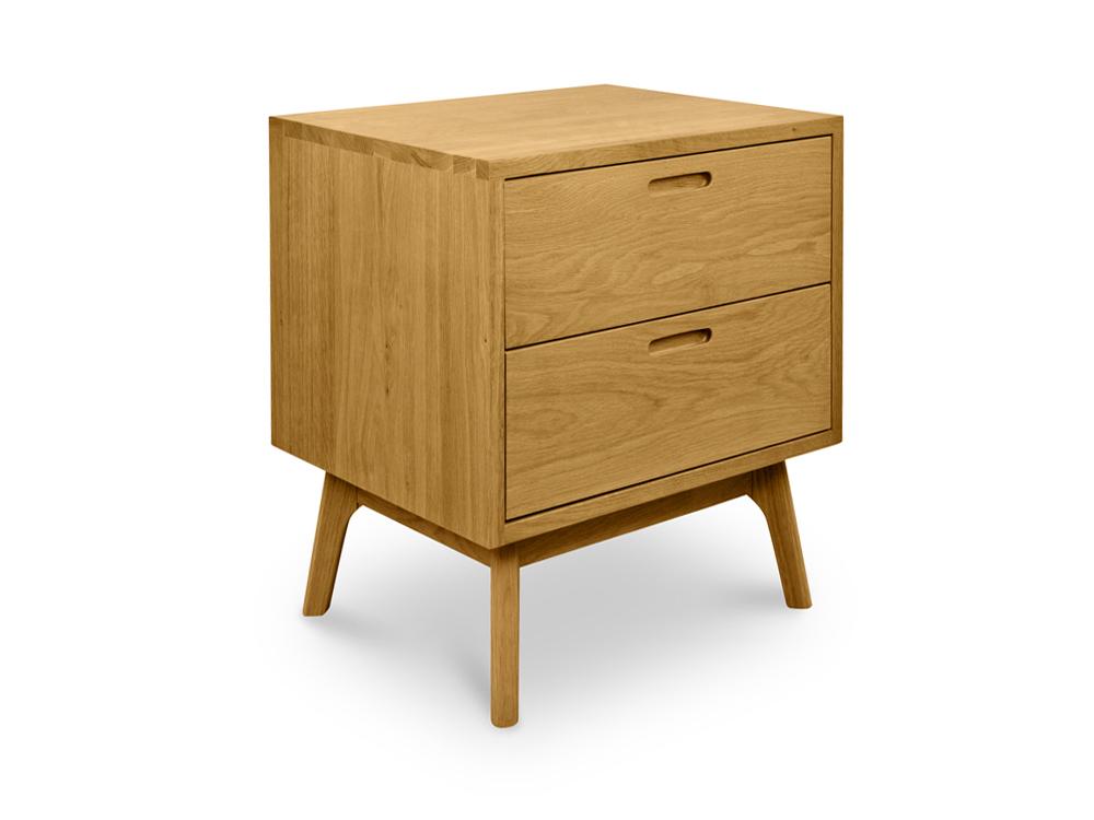 Jasper Bedside Table - Natural Oak - Bedside Tables