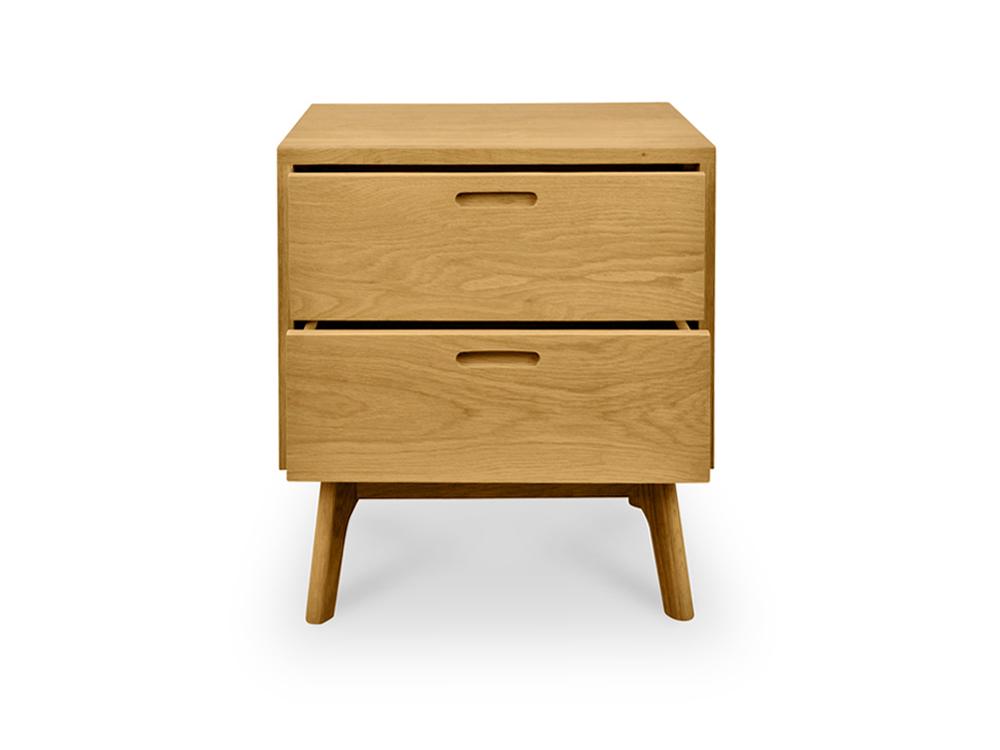 Jasper Bedside Table - Natural Oak - Bedside Tables