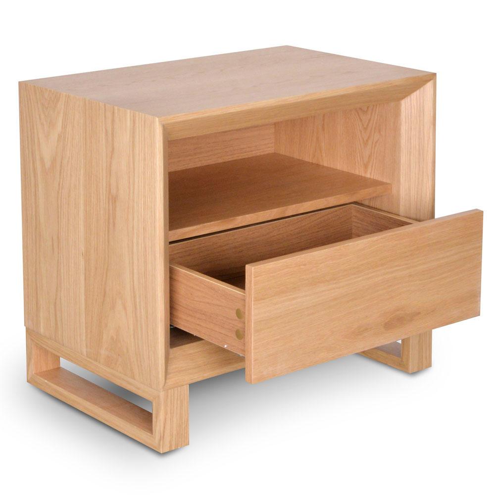 Jayce Bedside Table - Natural Oak - Bedside Tables