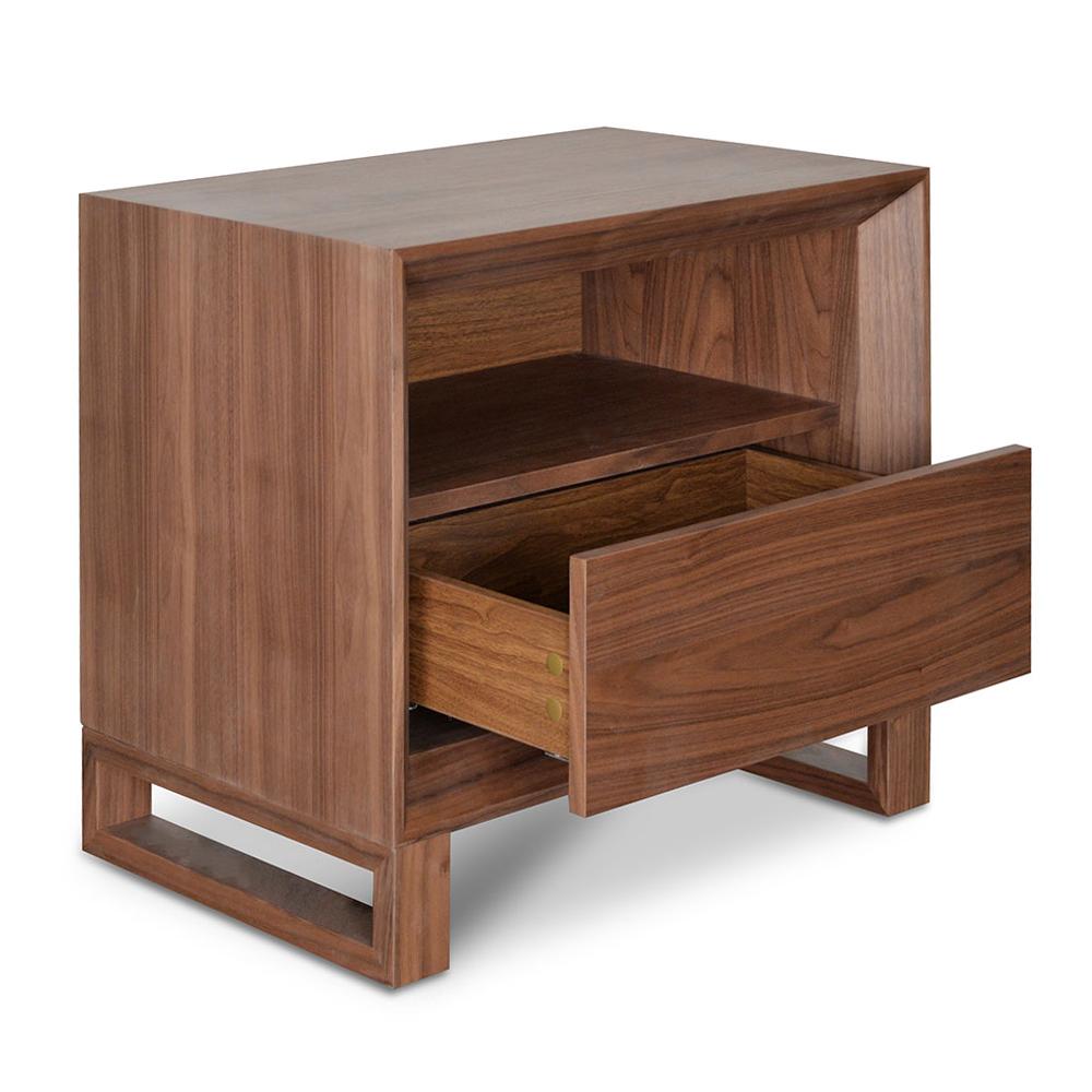 Jayce Bedside Table - Walnut - Bedside Tables