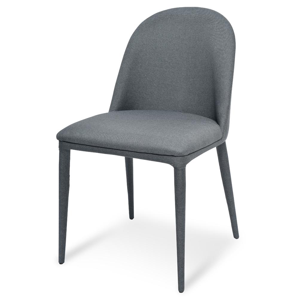 Jeffs Fabric Dining Chair - Gunmetal Grey - Dining Chairs