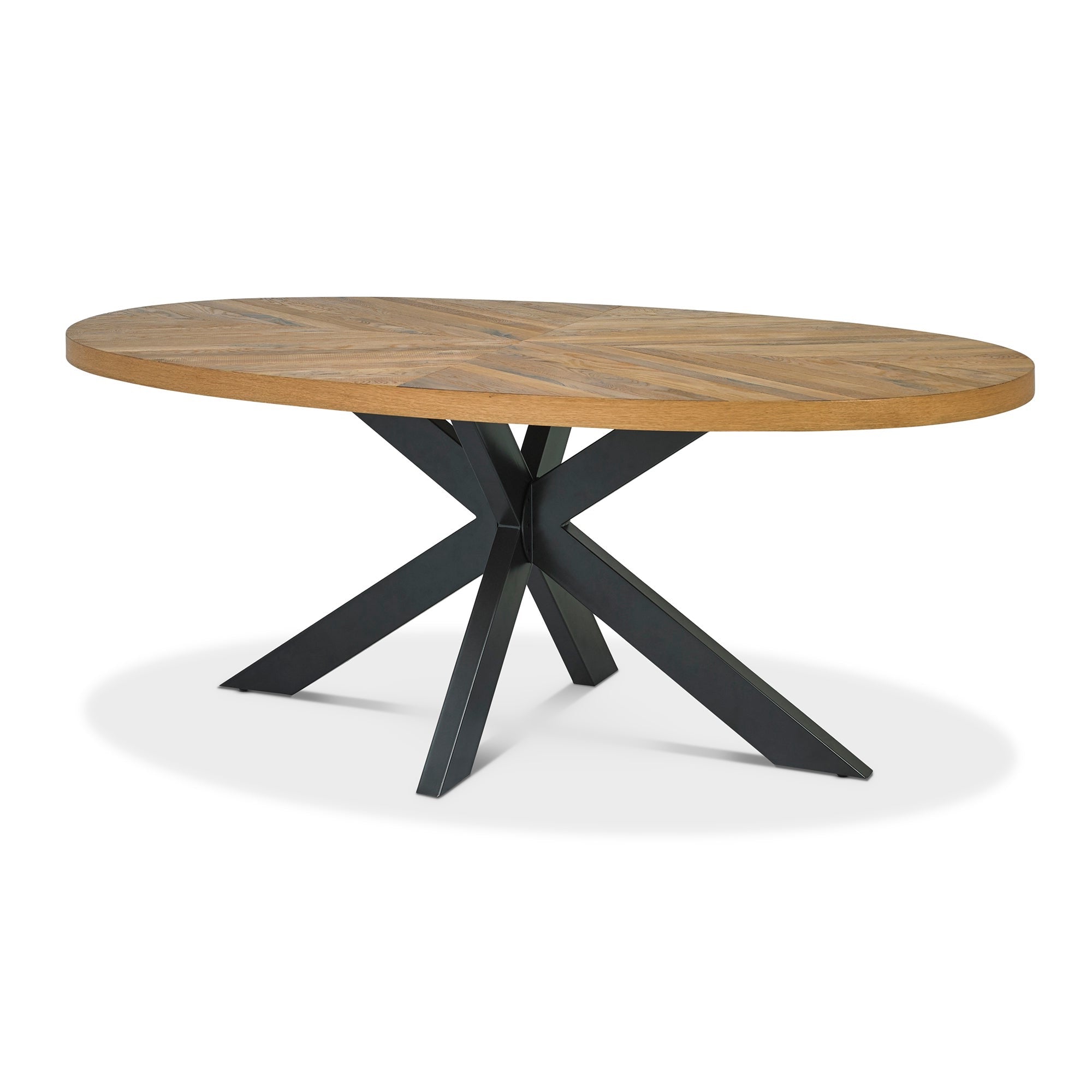 Jerryi 6 Seater Dining Table - European Knotty Oak - Dining Tables