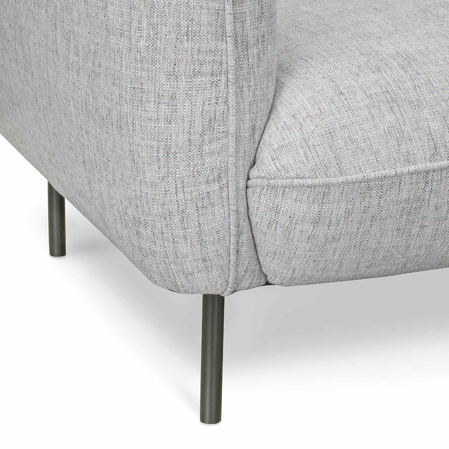 Josephine 3S Sofa - Light Spec Grey - Sofas