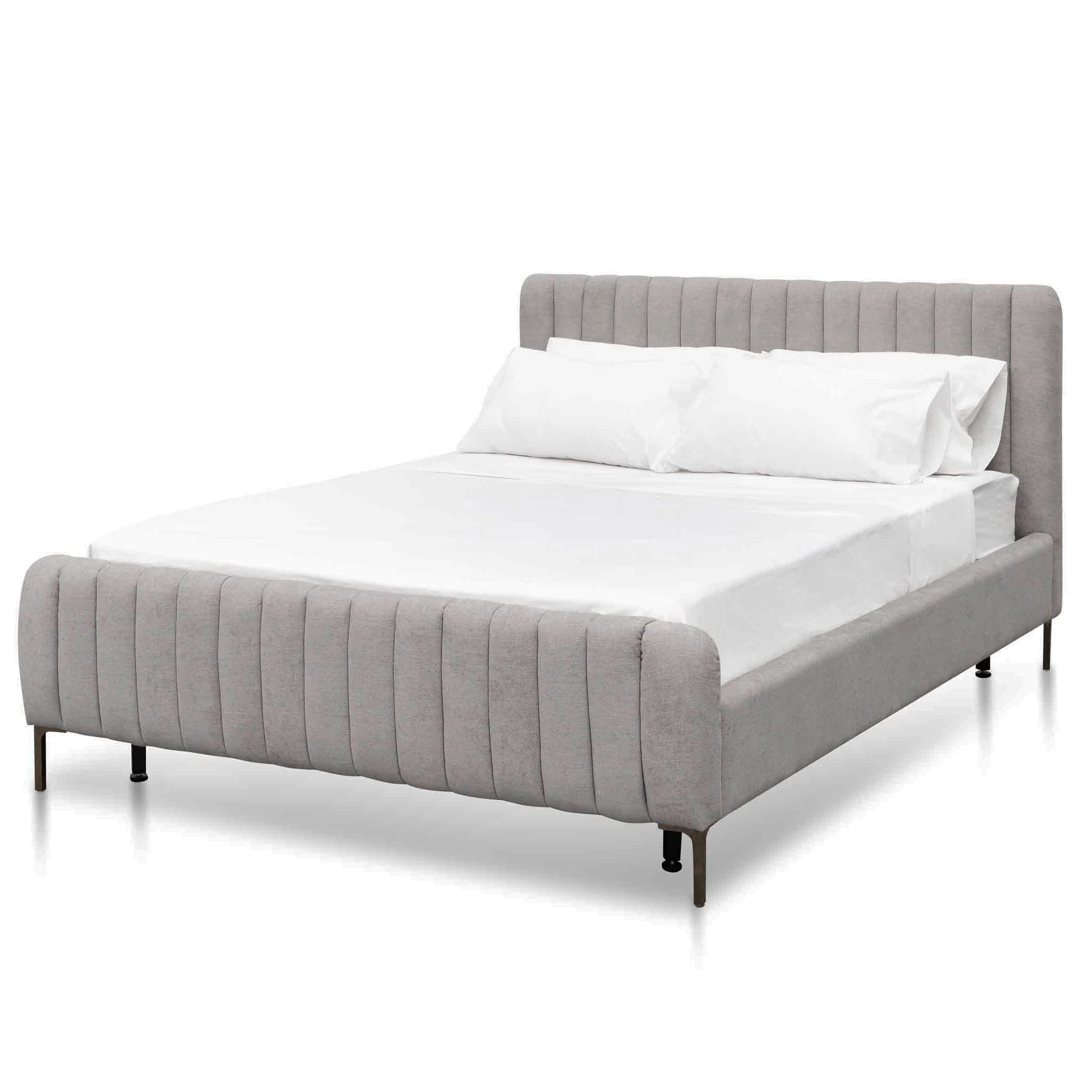 Kai King Bed Frame - Oyster Beige - Beds
