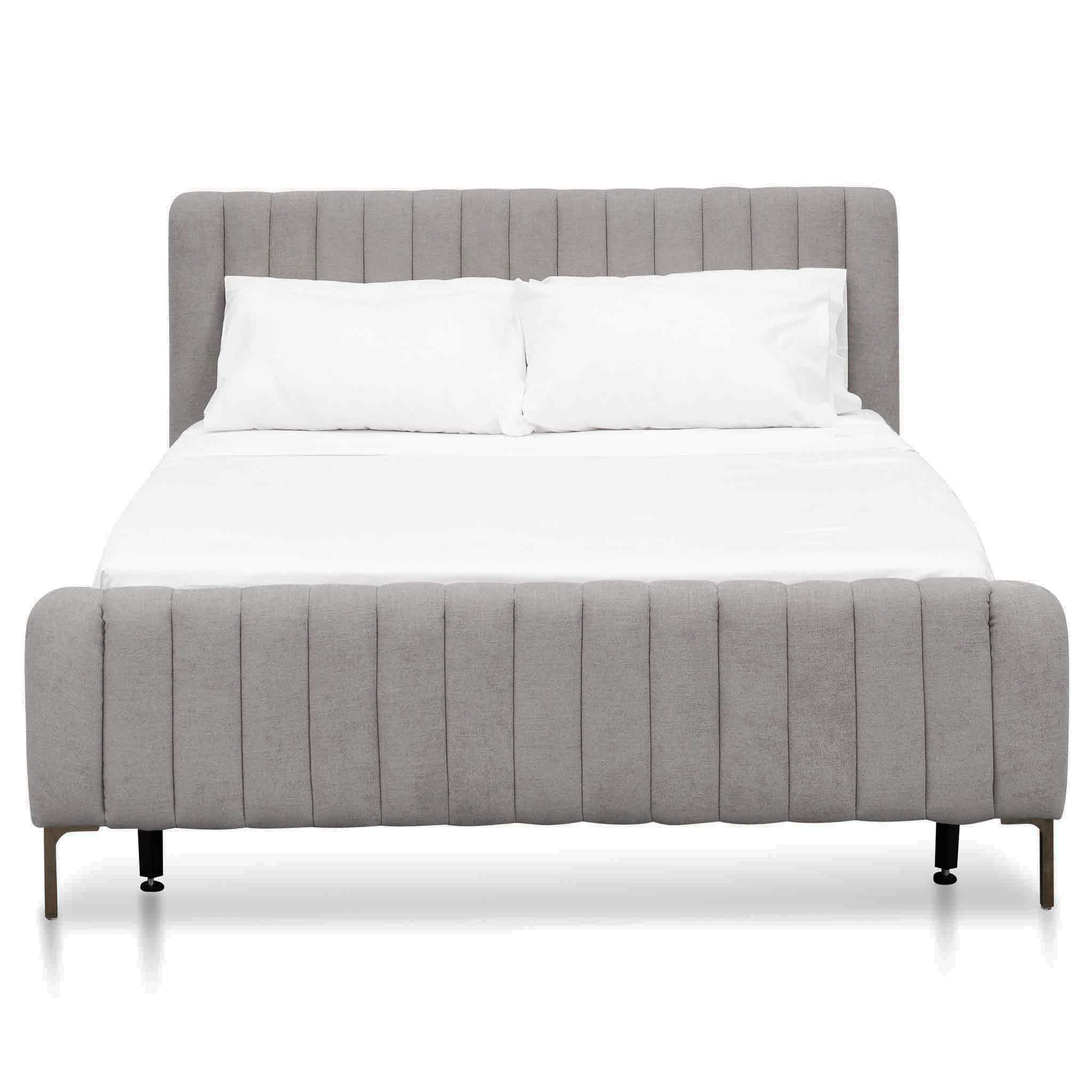 Kai King Bed Frame - Oyster Beige - Beds