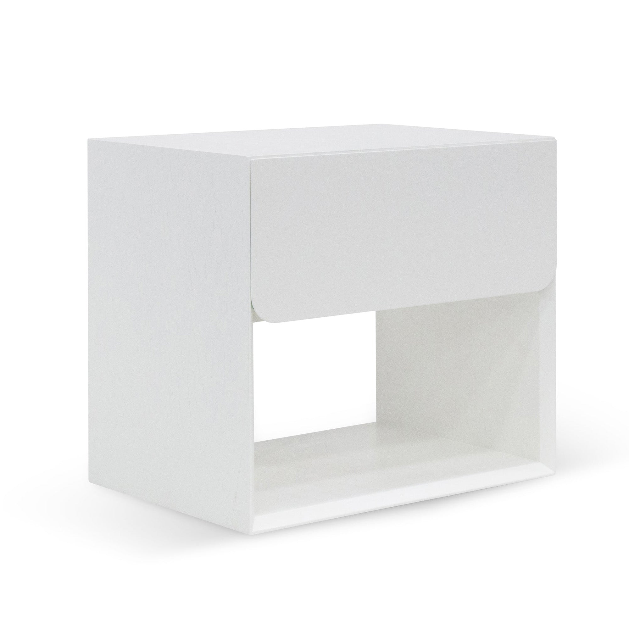 Kali Oak Bedside Table - White - Bedside Tables