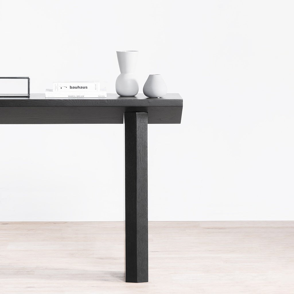 Karumi Oak Console Table - Black - Console